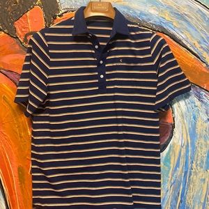 Criquet 100% organic pima cotton striped XL polo.